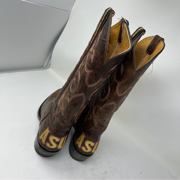 Arizona State Sun Devils Men's Board Room Style Boots size 11 D NCAA ASU - Picture 5 of 9